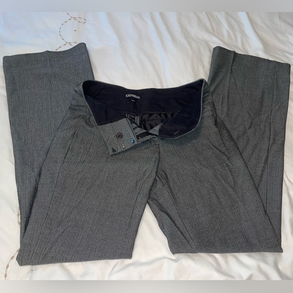 Express Editor Pant 00R gray pin stripe - Picture 2 of 6